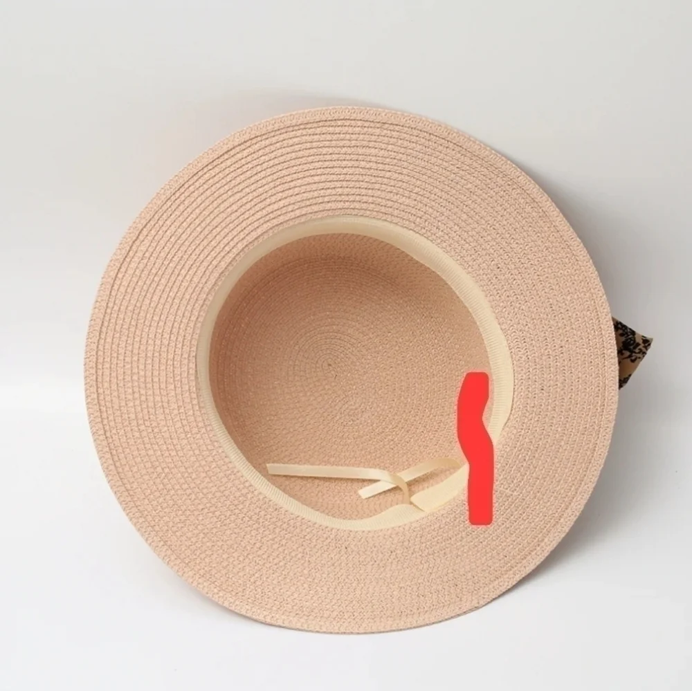 Light Pink Straw Hat
